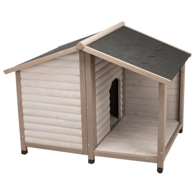 Trixie Natura Log Cabin With Porch Dog Kennel - Image 2