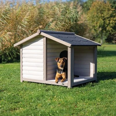 Trixie Natura Log Cabin With Porch Dog Kennel