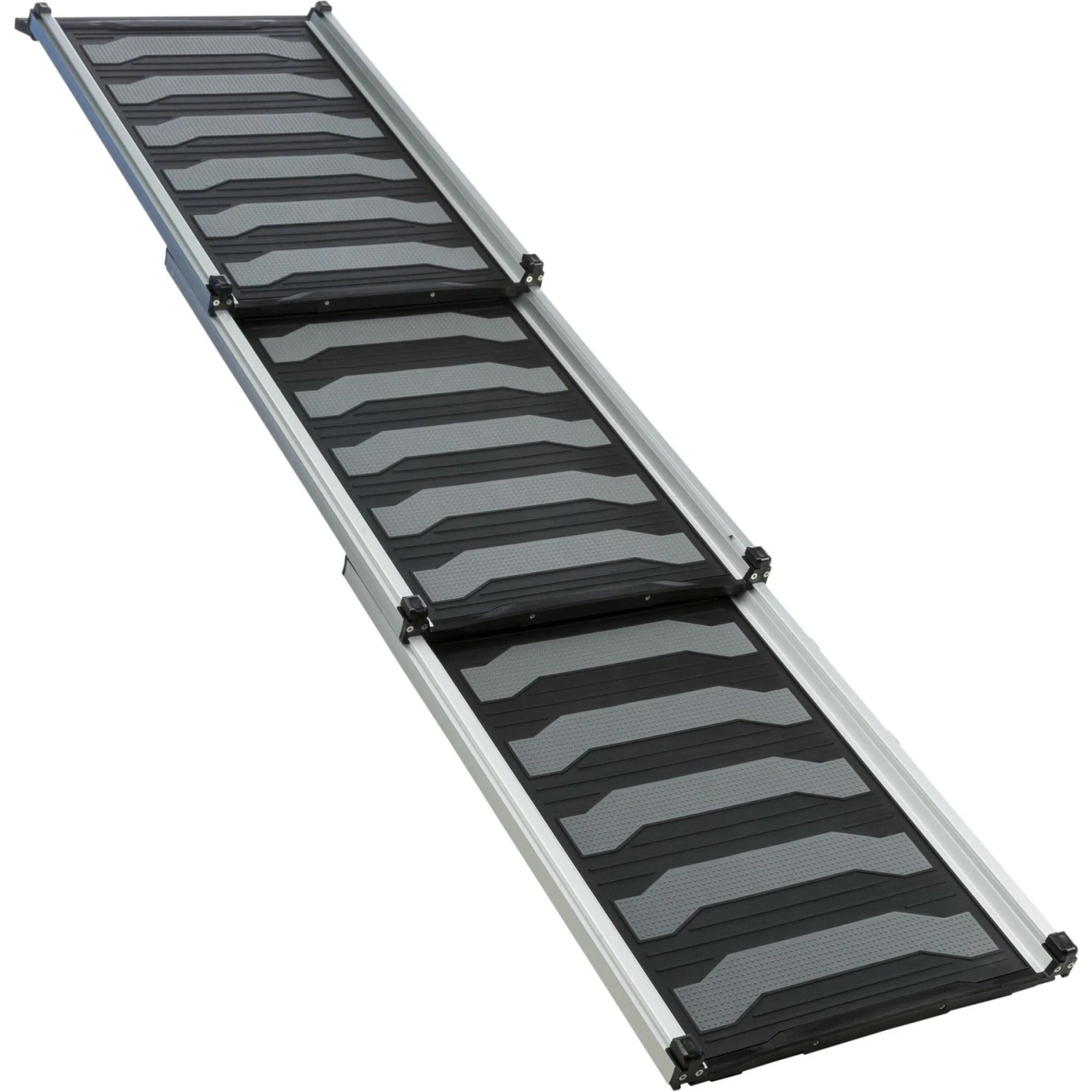 TRIXIE 69-in Heavy Duty Telescoping Dog Ramp, Silver/Black