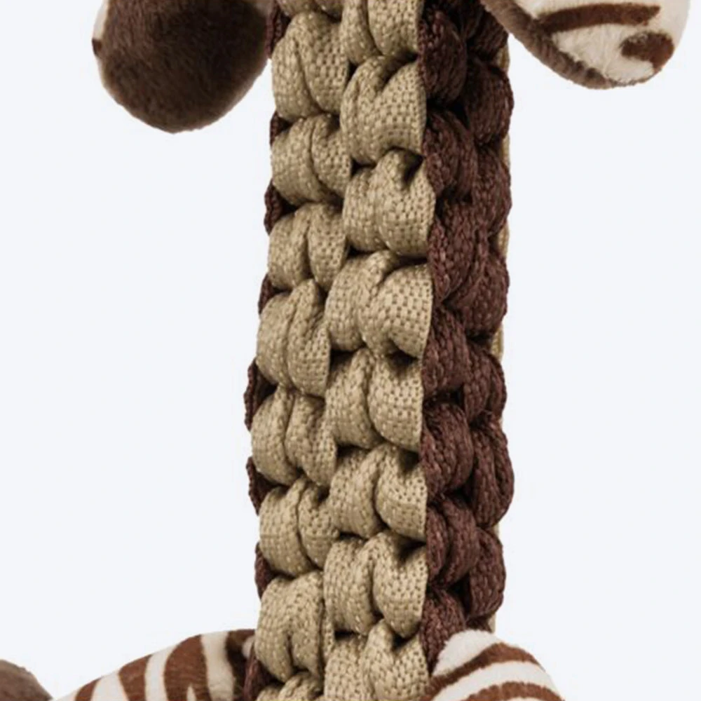 Trixie Tiger Robust & Plaited Body With Sound Plush Dog Toy - Brown - 32 Cm - Image 3