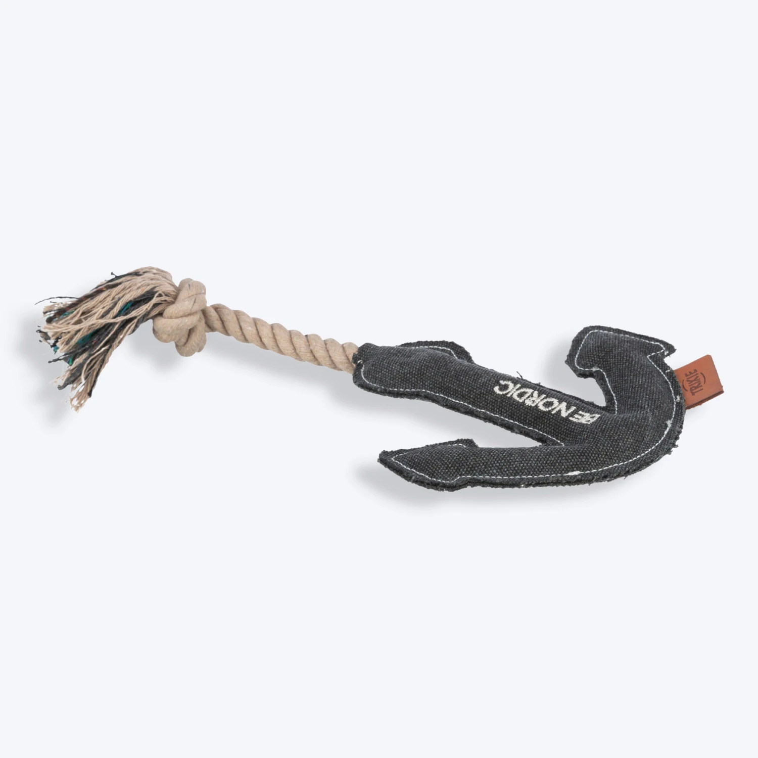 Trixie Be Nordic Anchor On A Rope Dog Toy - Black - 30 Cm - Image 2