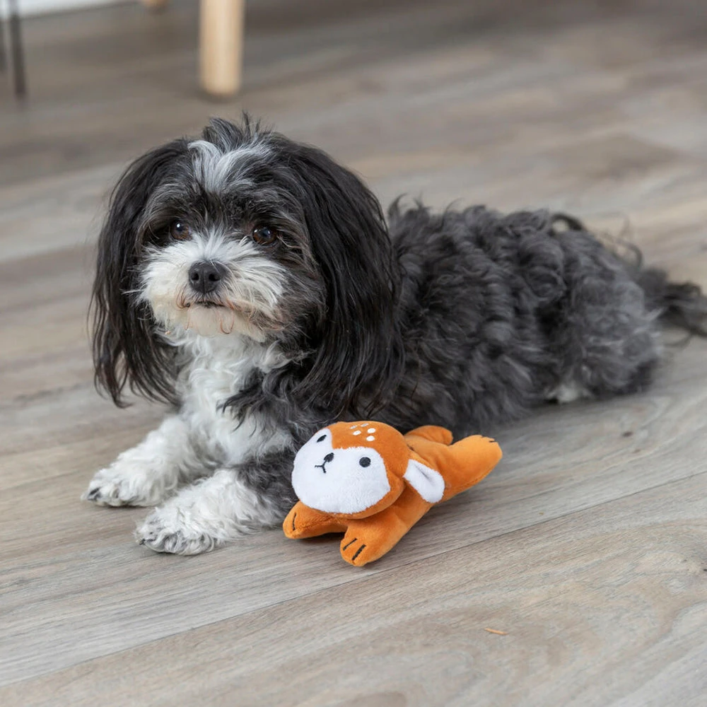 Trixie Deer Plush Dog Toy - Brown & White - 12 Cm - Image 4