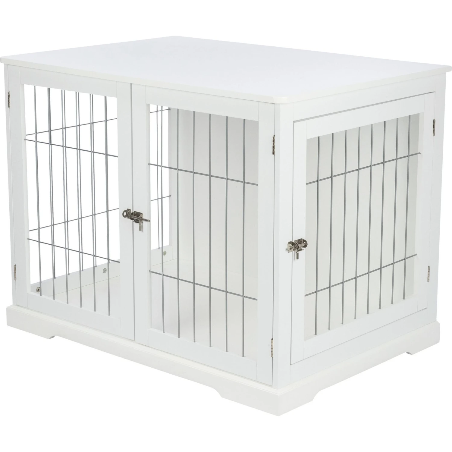 TRIXIE Wood & Wire Furniture Side Table Pet Crate, Large