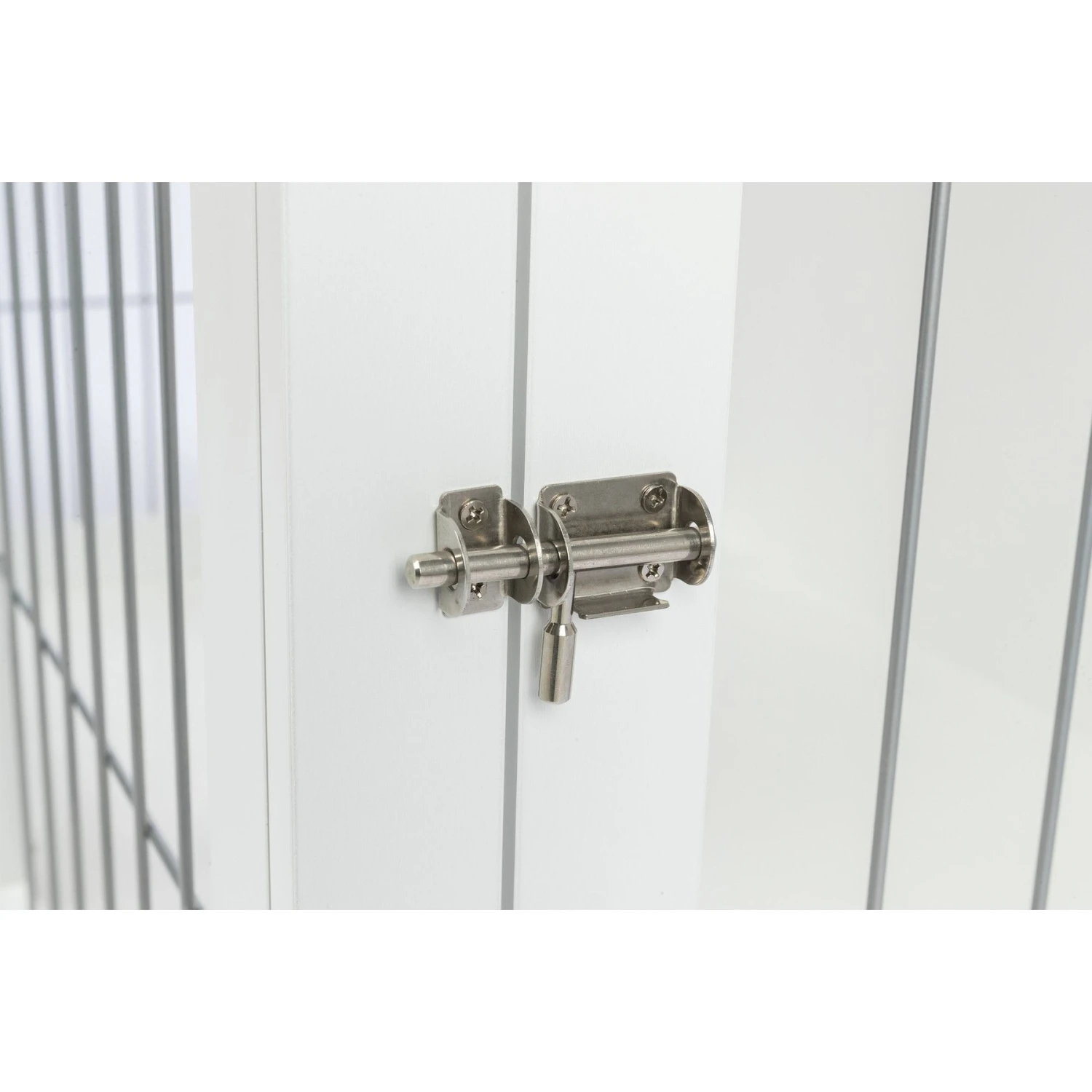 TRIXIE Wood & Wire Furniture Side Table Pet Crate, Large - Image 7