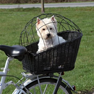 Trixie Rear-Mounted Bicycle Basket - Black