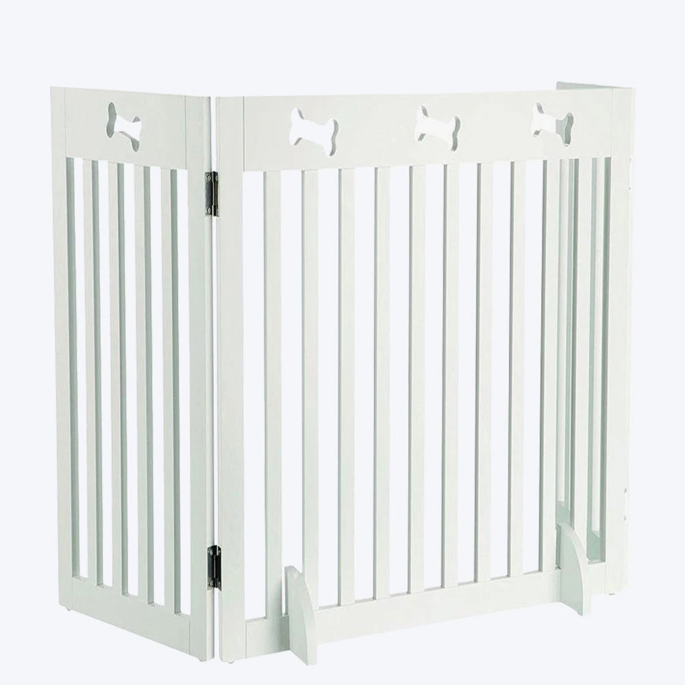 Trixie 3 Parts Dog Gate - White - Small