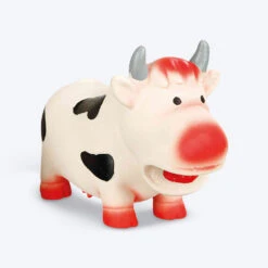 Trixie Cow Latex Squeaker Dog Toy With Original Animal Sound - 19 Cm